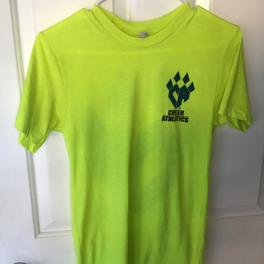 Neon Yellow Cheer Athletics T-Shirt